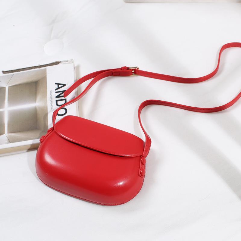 Pressure Shell Bag, Candy Color Saddle Bag, Women'S Fashion Versatile Small Square Bag, Solid Color Mobile Phone Bag, Shoulder Messenger Bag.