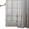 Modern Gray Jacquard Sheer Curtain Panel Living Room Bedroom Semi-Transparent Decorative Window Treatment