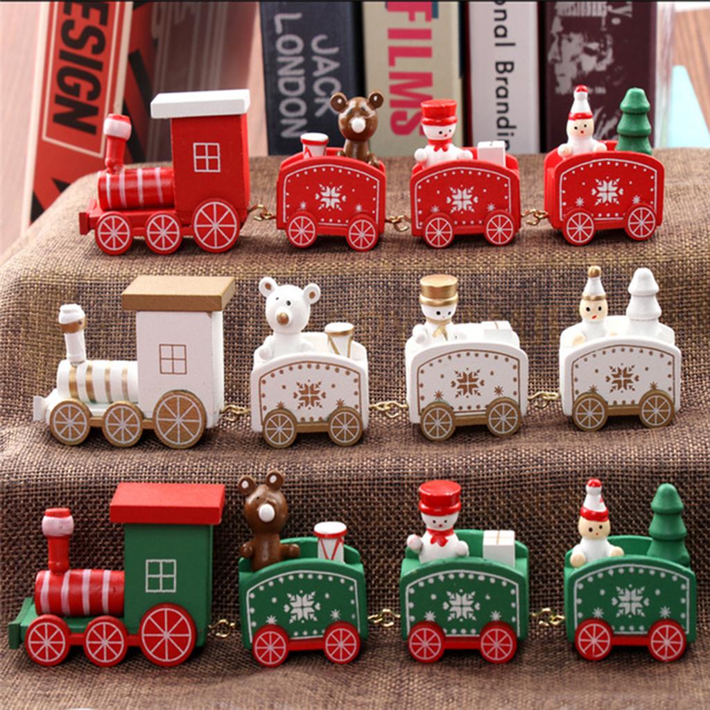 Christmas Train Woods Ornament Tree Children Gift Party Decor