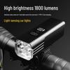 Lishi 1800 Lumen Smart Aluminum Alloy Bicycle Headlight