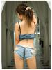 Autumn Women's Sexy Low Waist Ripped Denim Shorts