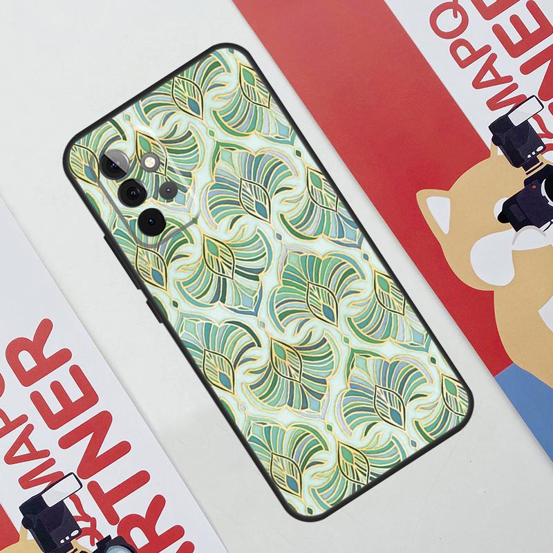 Muted Moroccan Mosaic Tiles Phone Case For Samsung Galaxy A53 A33 A23 A13 A52 A32 A22 A12 A51 A71 A14 A24 A34 A54 A21S