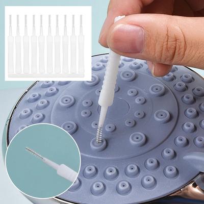1-500 STÜCKE Duschreinigungsbürste Badezimmer Micro Nylonbürste Düse Anti-blocking Reinigungswerkzeuge Badezimmerzubehör