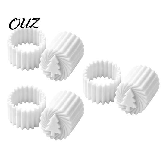 Pastry Embossing Mold Double-Sided Mooncake Press Mold, 2-in-1 Plastic Stamp, Christmas Homemade Dessert Tree Design Decorative Baking Tool