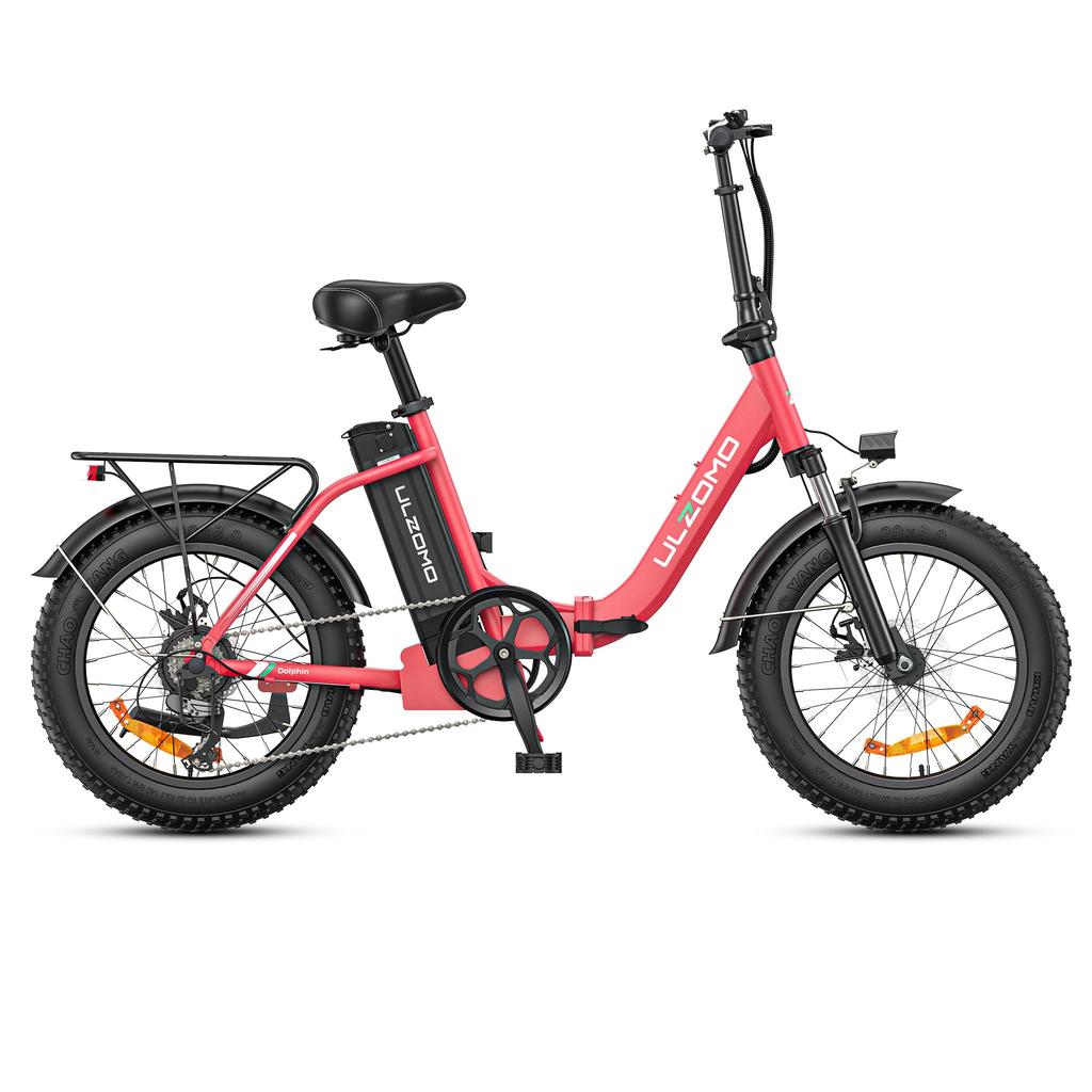 ULZOMO Dolphin E-Bike 250W Motor 48V13AH Battery Adult Electric Bicycle 20'' inch Tire Commuting Electric Bike City Riding