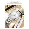 POEDAGAR Montre-bracelet Femme Exquise Étanche Lumineuse Date Mode Montres Dames Acier Inoxydable Montre à Quartz