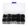 580Pcs Plastic Eyes Noses Flat Doll Teddy Bear Stuffed Animals DIY Making Toys AccessoriesBlack