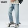 Mark Fairwhale Men's Loose Fit Straight-Leg Cropped Jeans