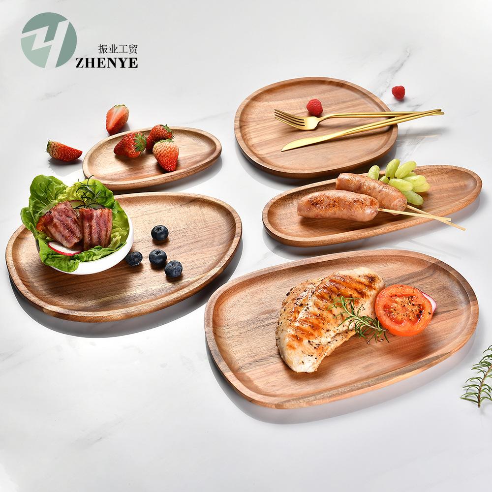 

Універсальна таця з дерева акації для піци, хліба, закусок, горіхів, сухофруктів, суші та тортів A Version