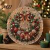 Unique Christmas Craft Gifts DIY Sun Catcher Kit, Faux Pearl Art Hanging Ornament, Santa Claus Artistic Projects for Beginners Xmas Tree Kit