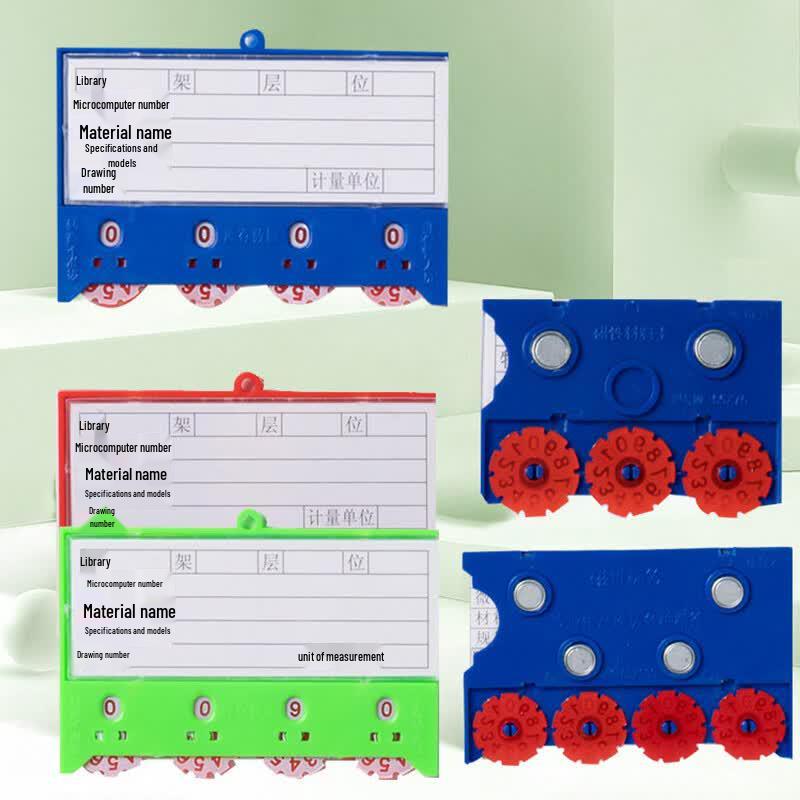 HNYH Magnetic Shelf Label Counting Card