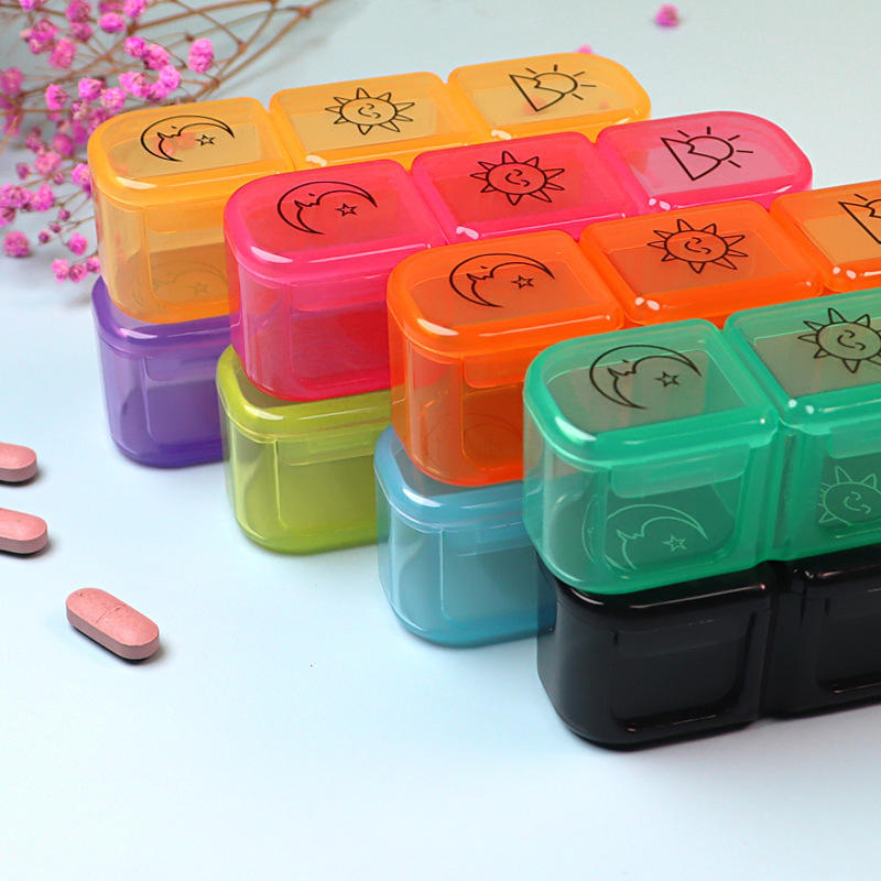 Mini Pill Case 3 Grids Tablet Pill Organizer Case Medicine Drug Storage Box Pill Box Dispenser Travel Tablet Holder Container