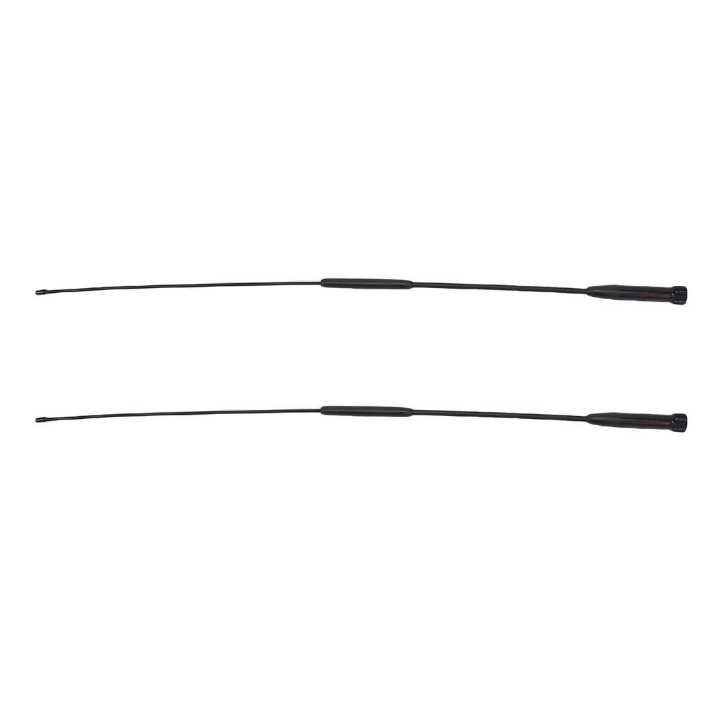 2PCS Soft Whip Antennas Fit for YAESU VX6R VX160 Radio SMA M Interface High Gain Antennae Support 144 430MHz 120 150