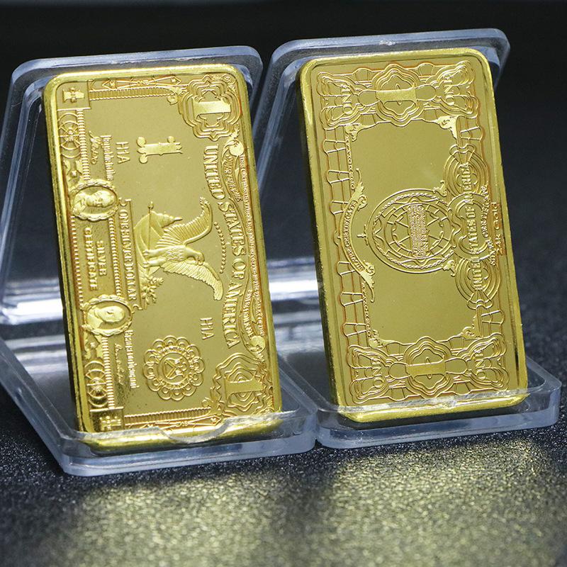 European USA Euro Gold Bar Fine Gold Commemorative Bullion Bar Collection