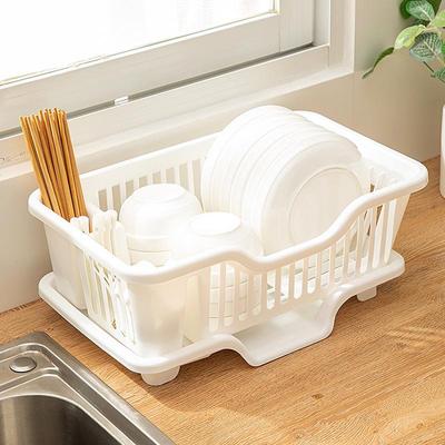 Kitchen Countertop Dish Rack & Cutlery Organizer