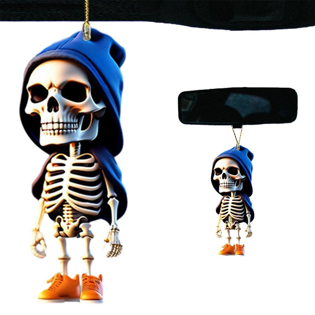 Horror Skull Pendant Decorative Charm Household Party Decoration Supplies for Children Girl Boys Festival Holiday Gift