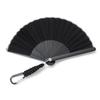 Nishikawa Shouroku Shoten Folding Day Stylish Summer Comes with Kraft Paper Perfect for Outdoor Summer Folding Black Fan, Father's Gift, Fan, Black,