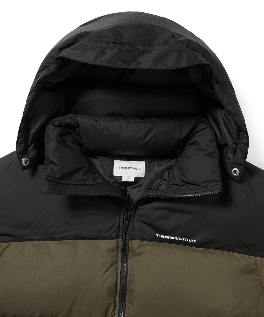 Thisisneverthat Multi-Ripstop Down Puffer Jacket Olive