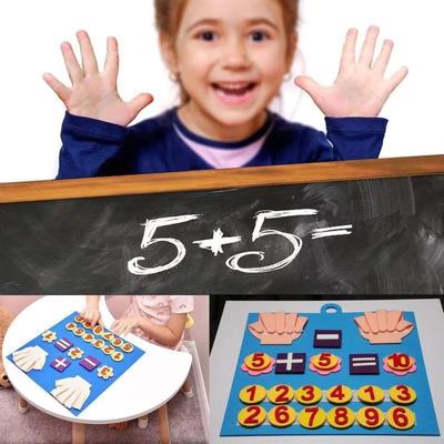 Arithmetic Felt Montessori Toys Feel Fingers Math Toys Children Counting Intelligence Education Learning Games