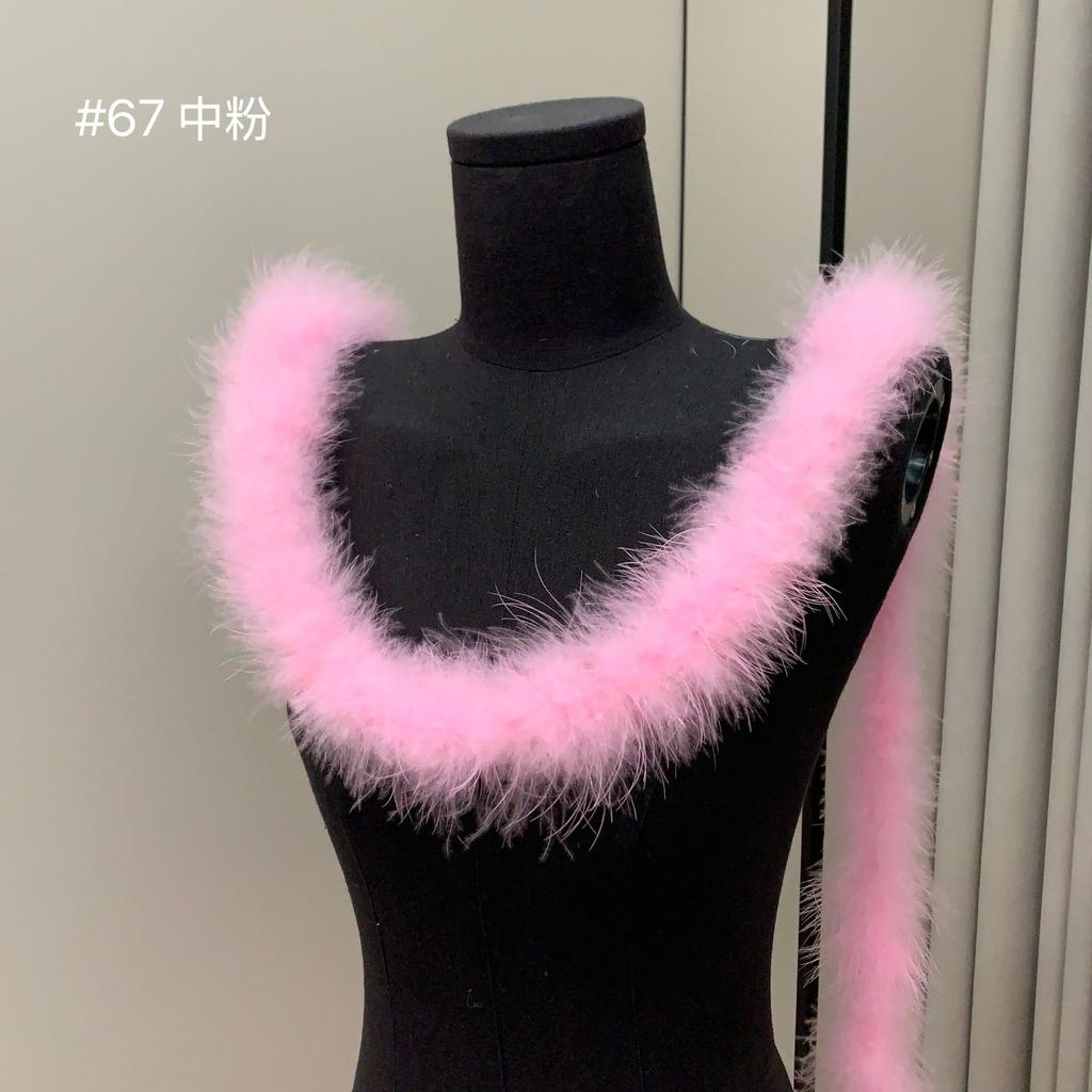 Bunte Federstreifen Truthahnfederstreifen Performance Tanzkostüm Dekomaterialien DIY Textilzubehör