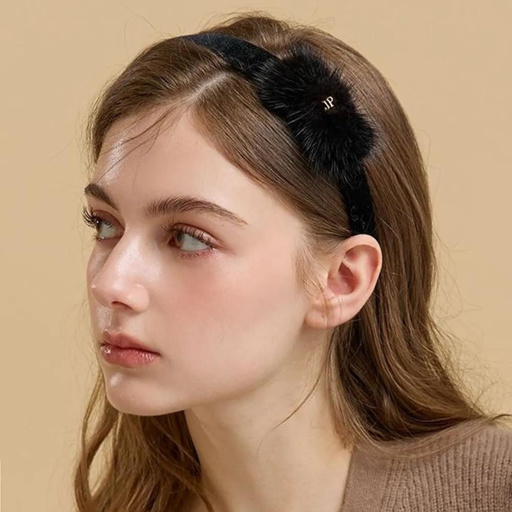 Sierra Mink Hairband JP-24-496HB black