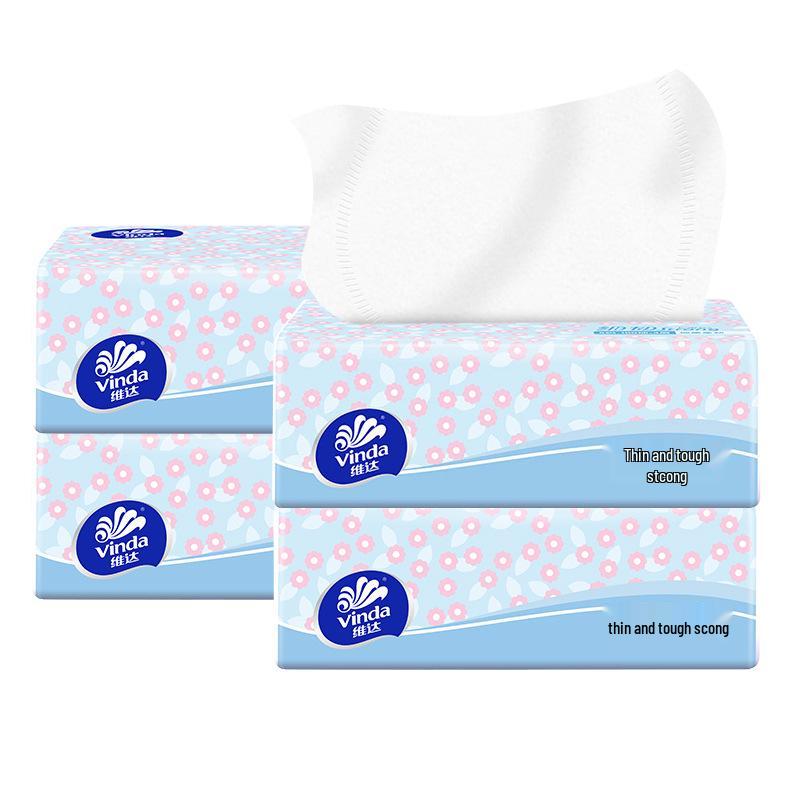Vinda 3-Ply Soft & Durable Facial Tissues, 100 Sheets/Pack, 20 Packs/Box