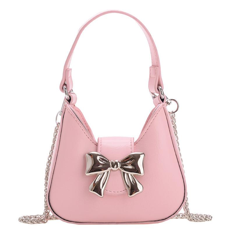 Adorable Bow-knot Children's Crossbody Bag Trendy Mini Handbag For Kids In Various Colors