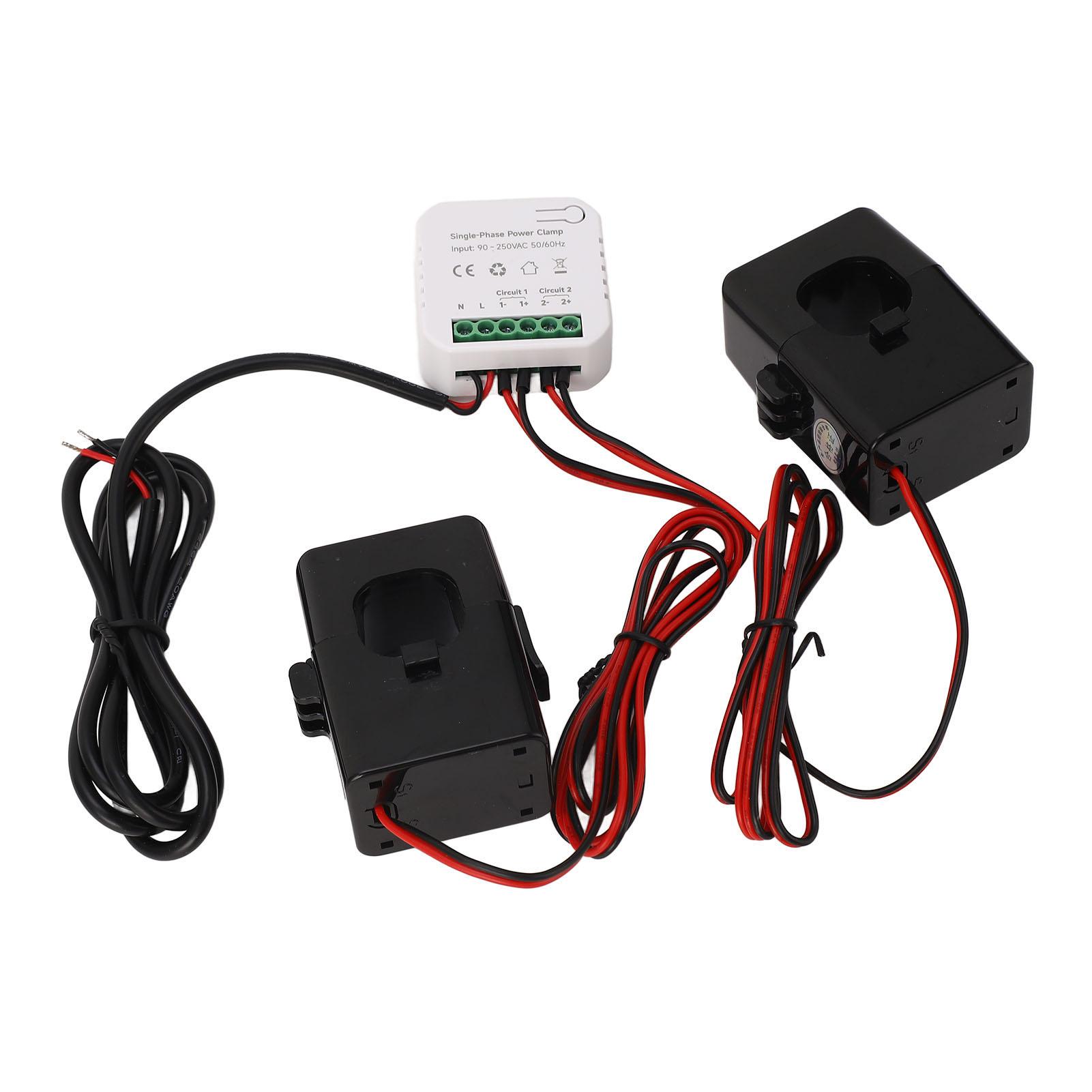 

Power Energy Monitor Smart Energy Meter APP Monitoring Power Electricity Monitor з 2x200A трансформатором струму AC90‑