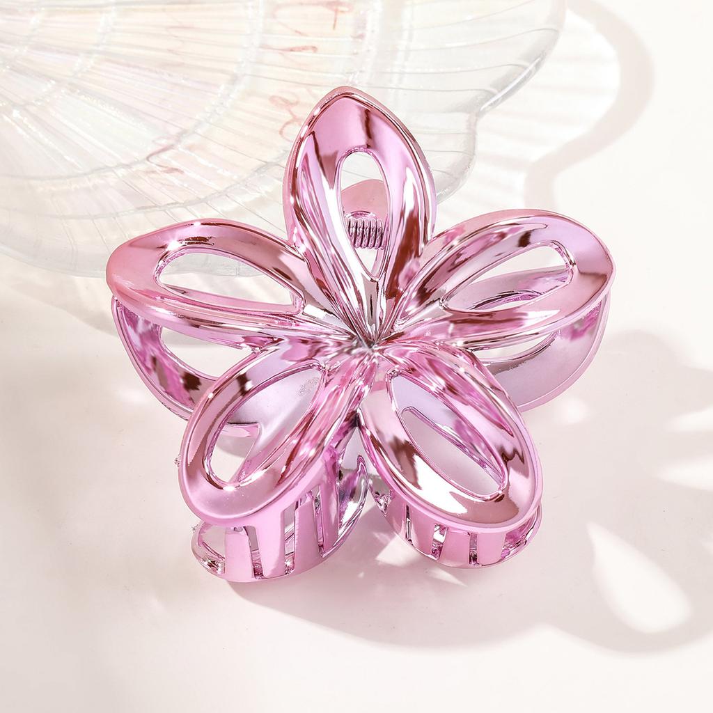 Transparent Flower Hair Claw Clips Women Crab Hair Clip Floral Hair Claws Ponytail Holder Hair Clips Hairpin Barrette Headwear