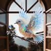Acrylic Window Hanging Bird Sky Stained Bluebirds Suncatchers Bird Hangings Pendant  Courtyard