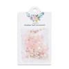 50Pcs Rose Flower Nail Art Decorations with Mini Pearls Resin Flower Nail Art Charms for DIY Acrylic Nails Bride Nail