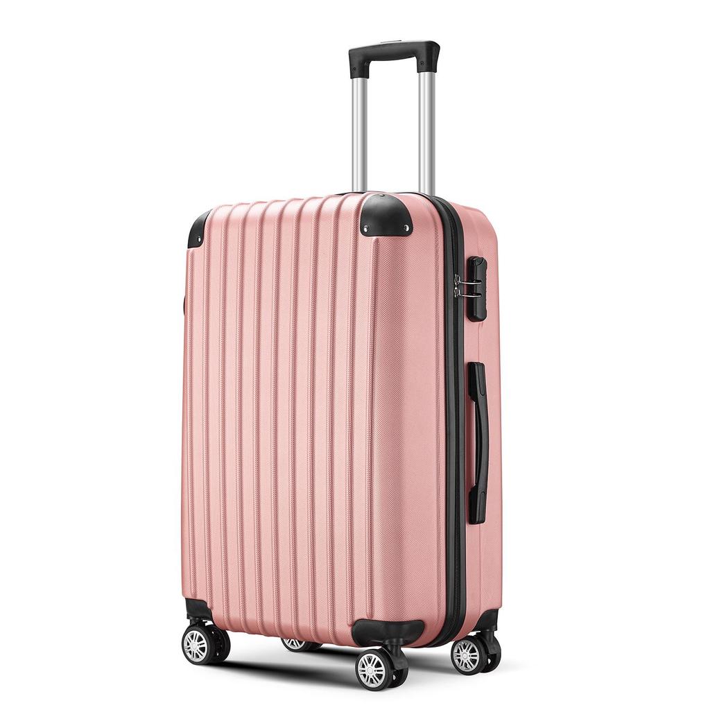 20-Inch Fixed Spot Corner Protector Trolley Luggage – ABS Travel Suitcase Bag with Printed Logo, Ideal As a Business Gift.