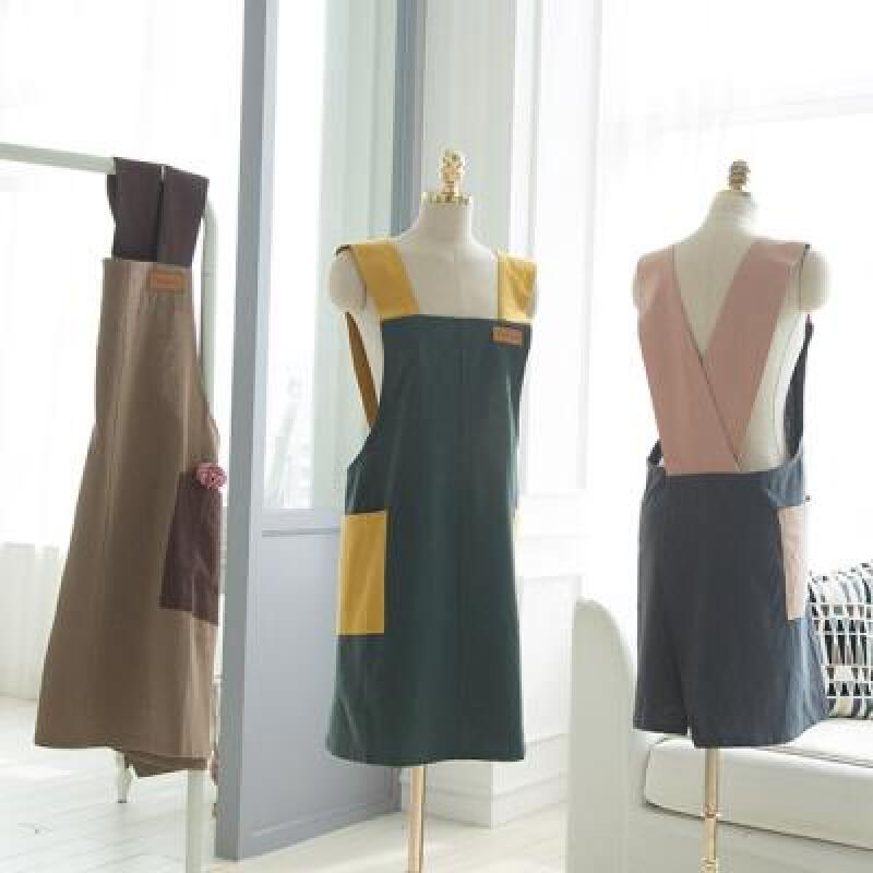 

Mignon pre-dyed cotton apron - 3 colors brown