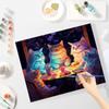 RUOPOTY Frame Diy Painting by Numbers Cat DIY Oil Painting Animals Picture Art Canvas Wall Home Decor 40x50cm