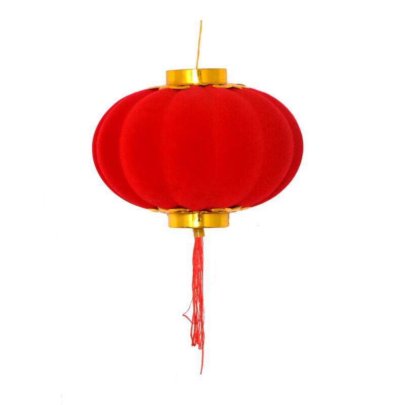 Flocked Red Lanterns for Spring Festival
