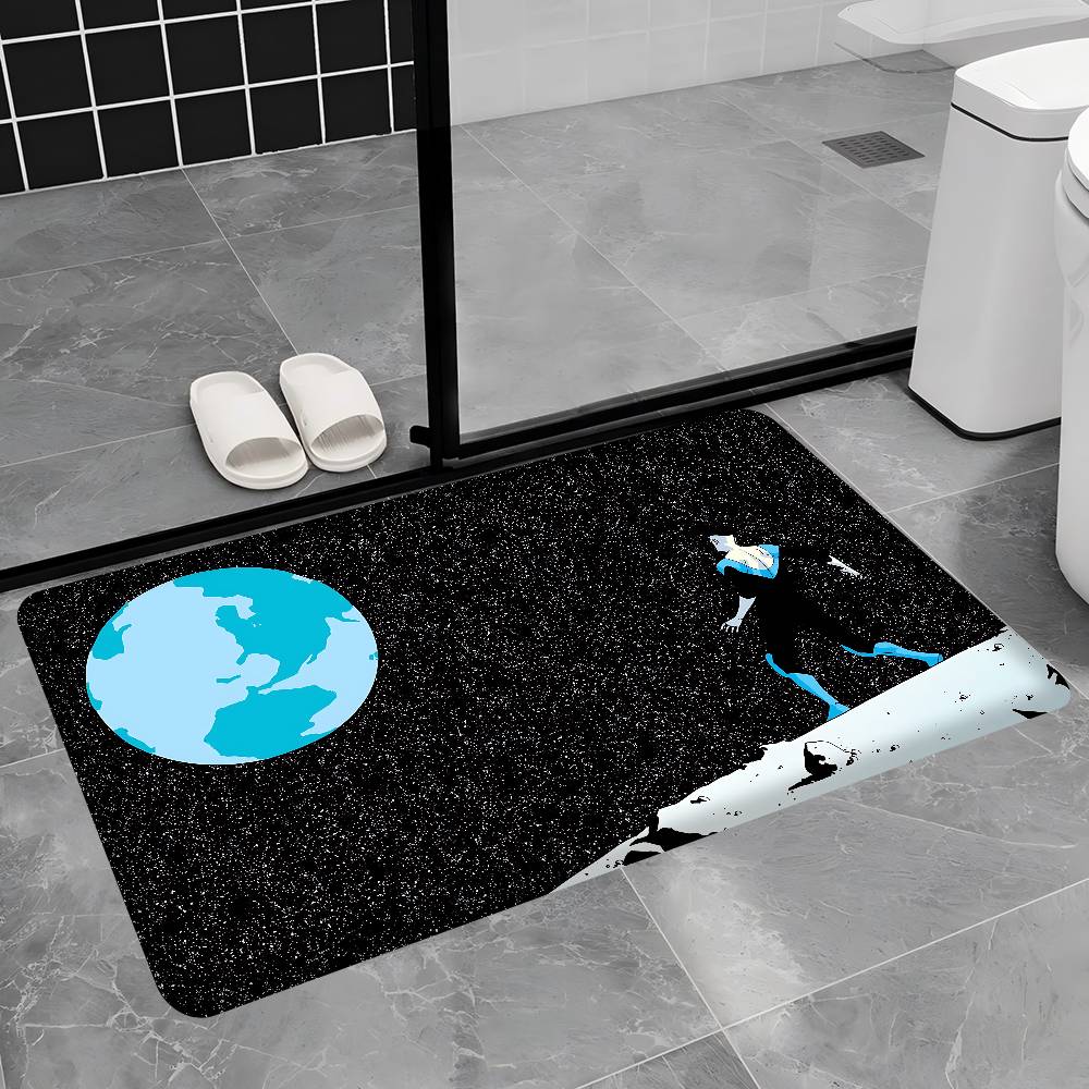 Superhero Invincible Anime Movie Door Mat Kids Room Bedroom Decoration Balcony Anti-Slip Doormat Living Room Doormat Area Rug