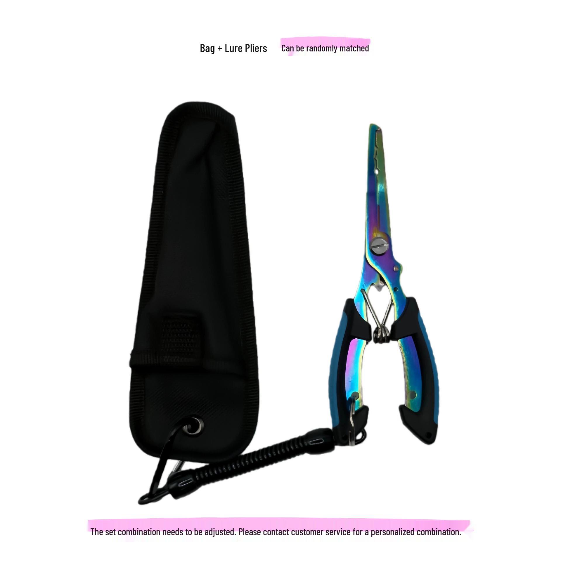 Rustproof Multifunctional Fish Control Pliers Set with Line Cutter