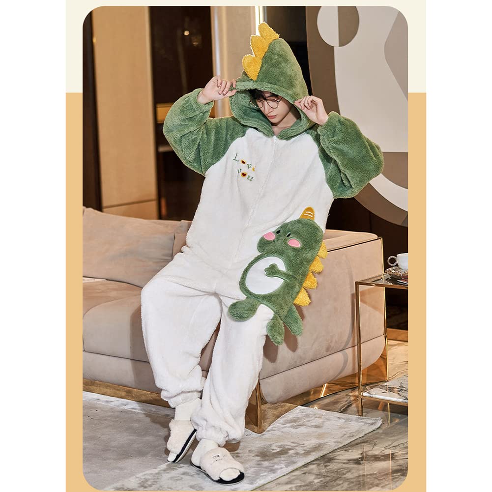 MTKCNTL Kigurumi Pajamas for Men and Halloween Winter Couple's Pajamas, All-in-One Women, Loungewear, Costume, Cute, Thick, Unisex, Thick, (LZQ1451)