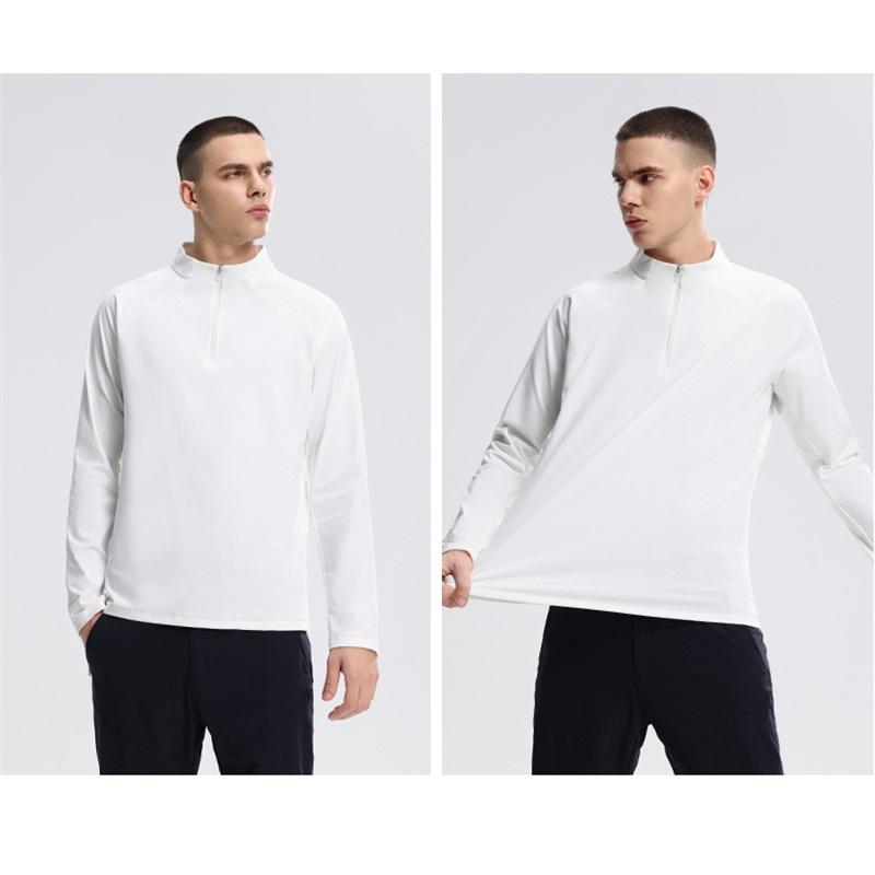 Herren Halbketten Schnelltrocknend Stehkragen Sporttop
