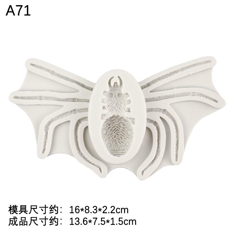 

3d Stereoscopic Halloween Horror Snake Spider Fondant Silicone Mold Diy Desktop Arrangement Resin Mold Halloween Decorations