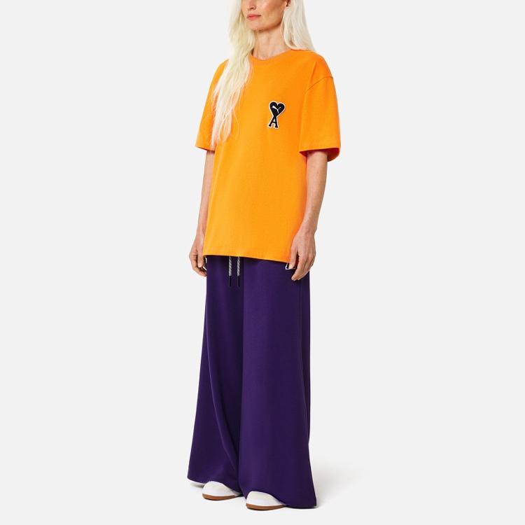 Puma x Ami Tee Jaffa Orange Unisex Tops 535992-72