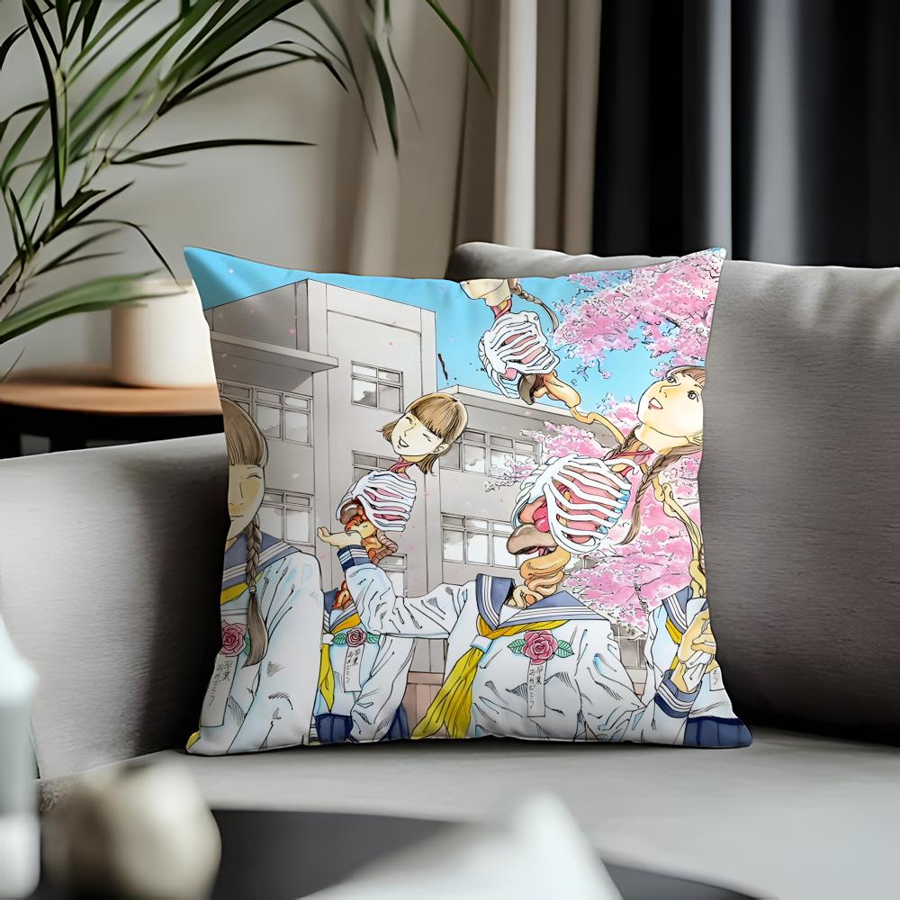 Viral SShintaro Kagoied Cushion Cover Antidustmite Pillowcase Invisible Zipper Silky Short Plush Sofa Cushion Cover