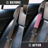 1Pc Universal Car Leather Diamond Rhinestone Seat Belt Cover Breathable Braided Plaid Auto Shoulder Protector Car Accessories