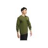 Adidas Neo Classic Three-Stripe Logo Patch Pocket Long-Sleeve Sports Sweatshirt Men Tops Olive-Green HM2018
