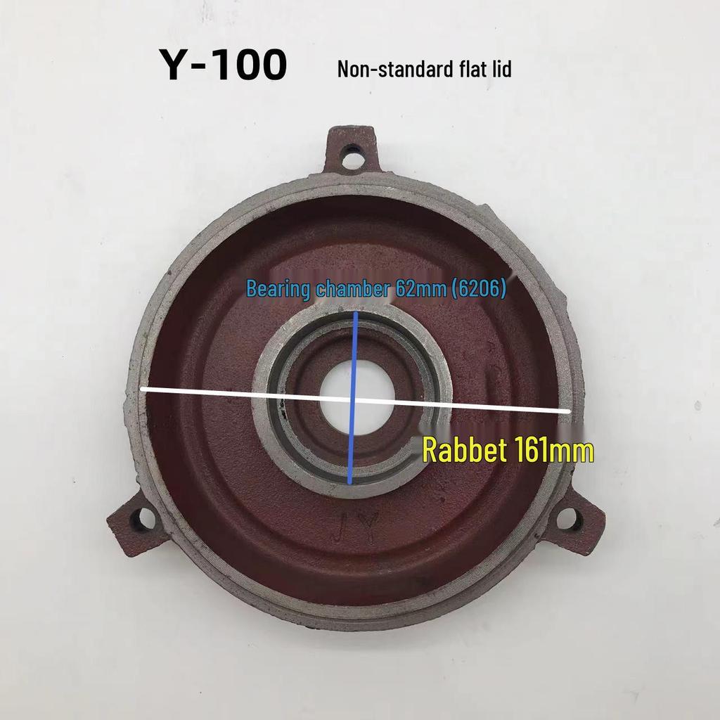 Horizontale Motor-Endkappe für Y80-355, 5,5 kW, Vorder- und Rückseite