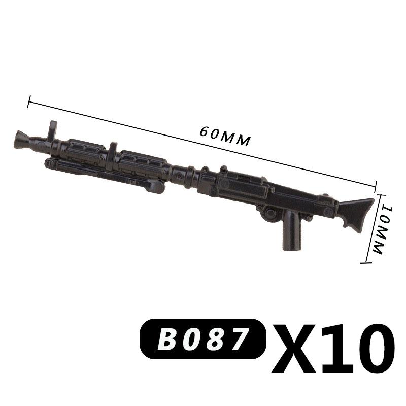 MOC War Building Blocks Movie Characters Soldier Weapons Accessories Rifle Heavy Demolition Pistol Mini Brick Gift Toy X018 DIY