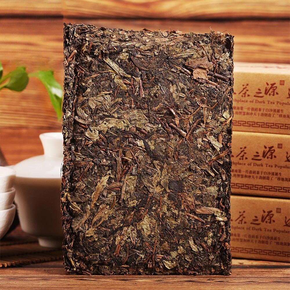 Anhua Baishaxi Dark Tea 2017/2018/2019 Yr Golden Flower Fu Cha 1953 Dark Tea Hei Cha Brick Box Packing 338g