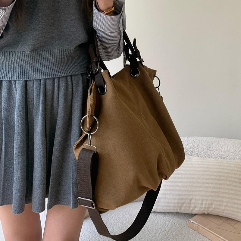 Tote Bag for Women Large Capacity Bag Retro Commuter Handbag Single-shoulder Crossbody Large Bag