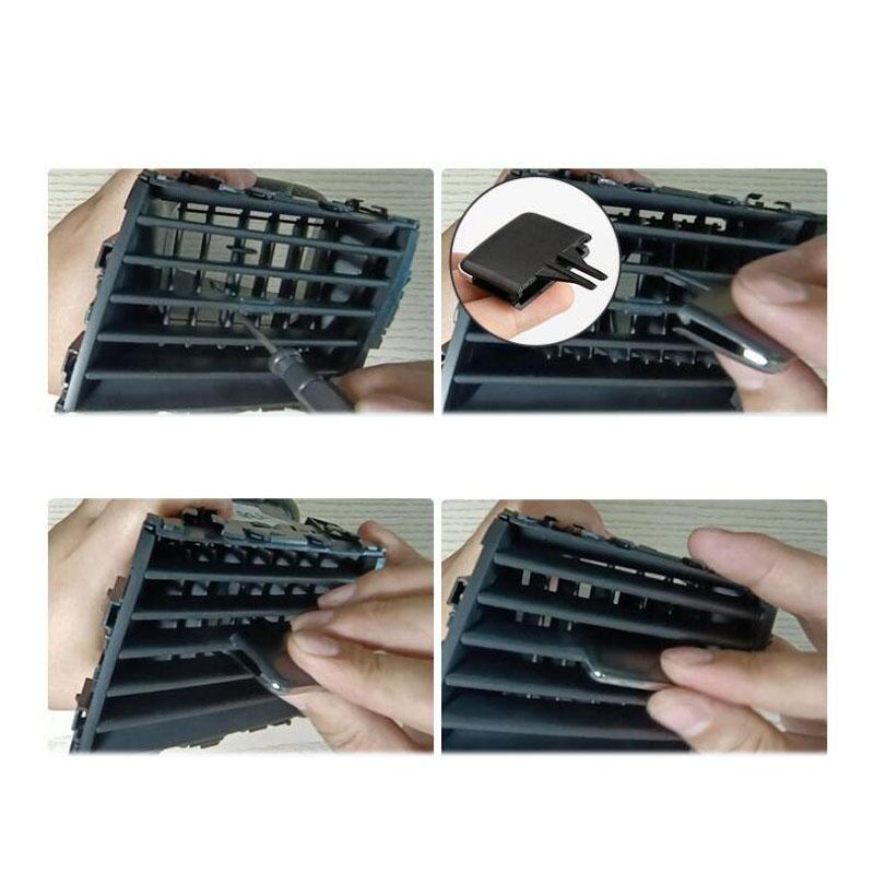 1pc Air Conditioning Vent Toggle Piece Outlet Card Clip Wind Direction Plectrum Knob For TOYOTA ALPHARD