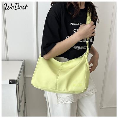 Nova Bolsa de Ombro de Moda Minimalista de Verão Leve Grande Capacidade Commuter Transversal Tote